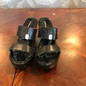 BCBGeneration Black heel sandals